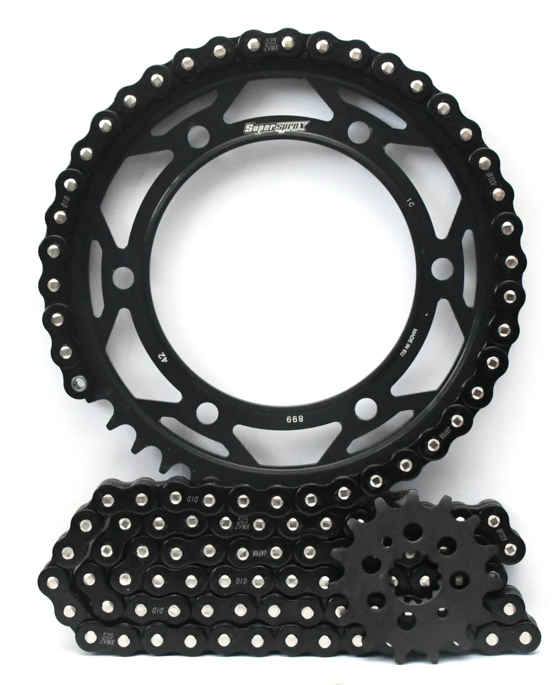 Supersprox Chain & Steel Sprocket Kit for KTM 950 Super Enduro R 06-10 - Standard Gearing