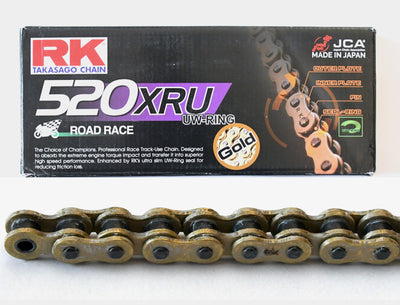 RK 520 XRU UW-Ring Racing chain - 120 Links - Gold