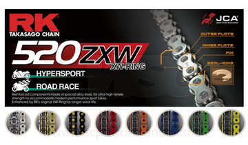 RK 520 ZXW XW-Ring Chain 120 Links - Choice of Colour