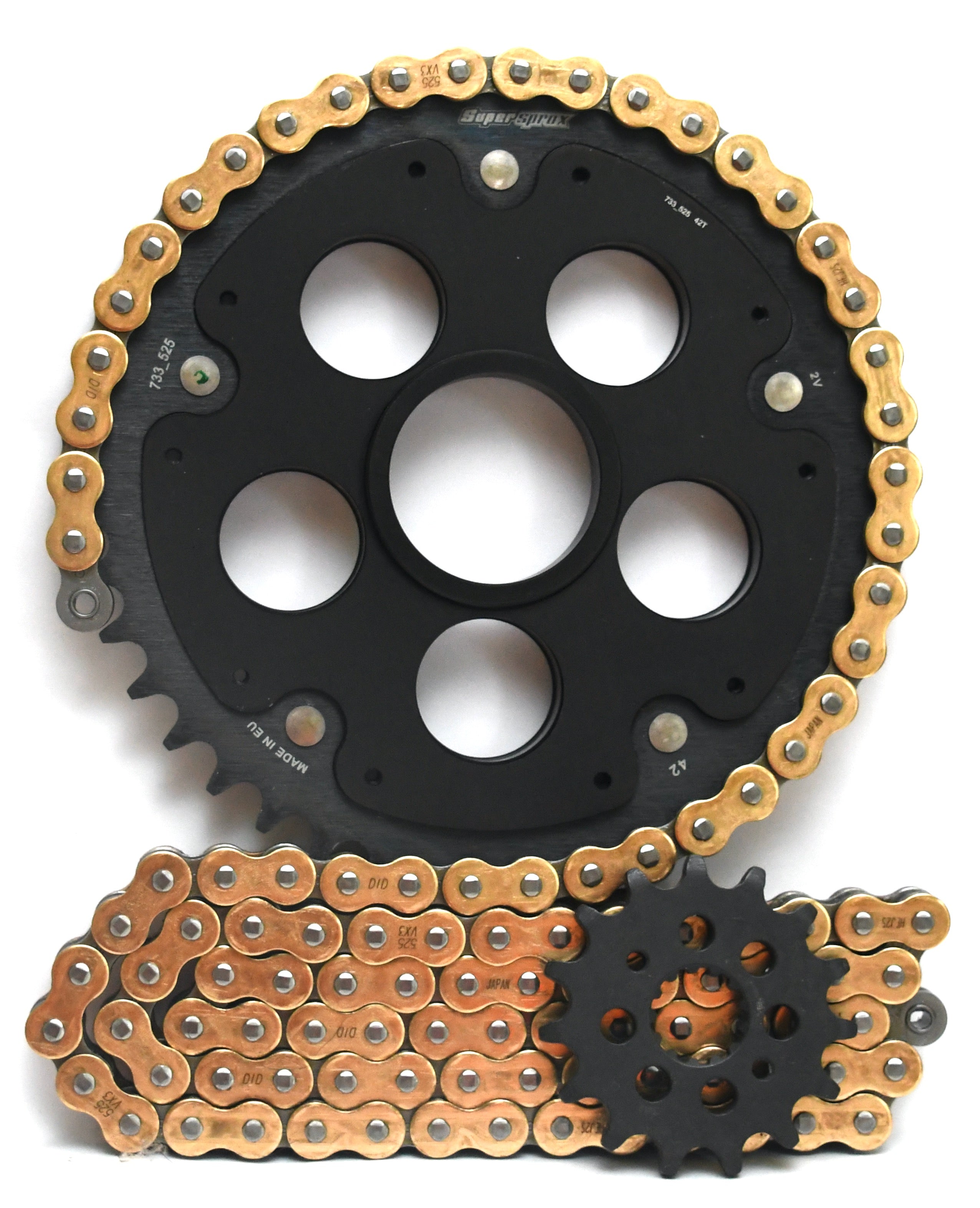 Supersprox Chain & Sprocket Kit for Ducati 796 Hypermotard 2010-2012 - Standard Gearing