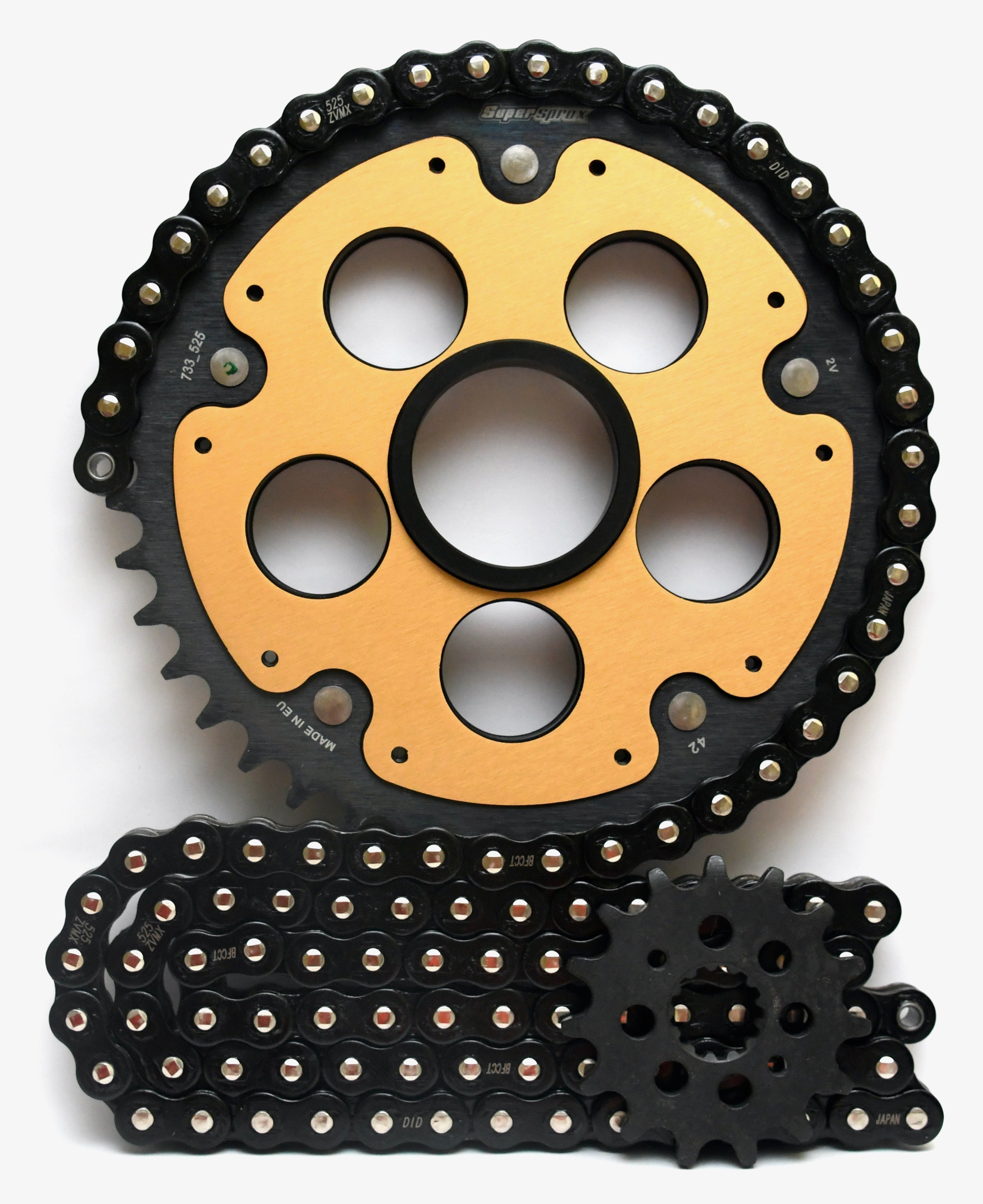 Supersprox Chain & Sprocket Kit for Ducati Hypermotard 821 (Inc SP) 2013-2015 - Standard Gearing