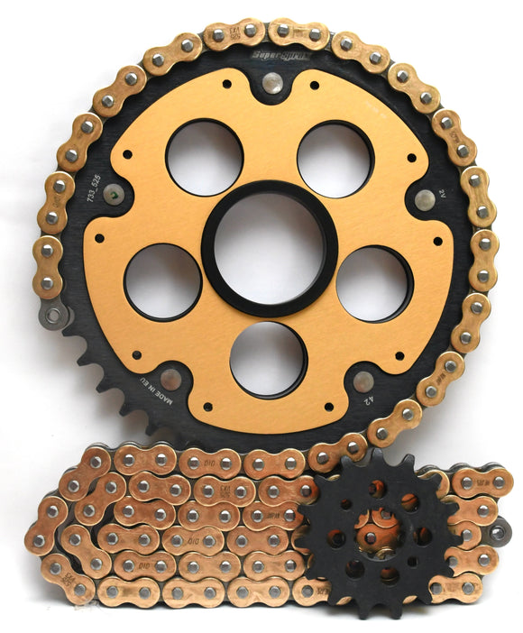 Supersprox Chain & Sprocket Kit for Ducati Hypermotard 939 (Inc SP) 2016-2018 - Standard Gearing