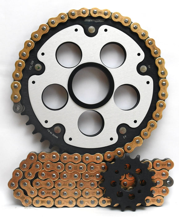 Supersprox Chain & Sprocket Kit for Ducati Hypermotard 821 (Inc SP) 2013-2015 - Standard Gearing