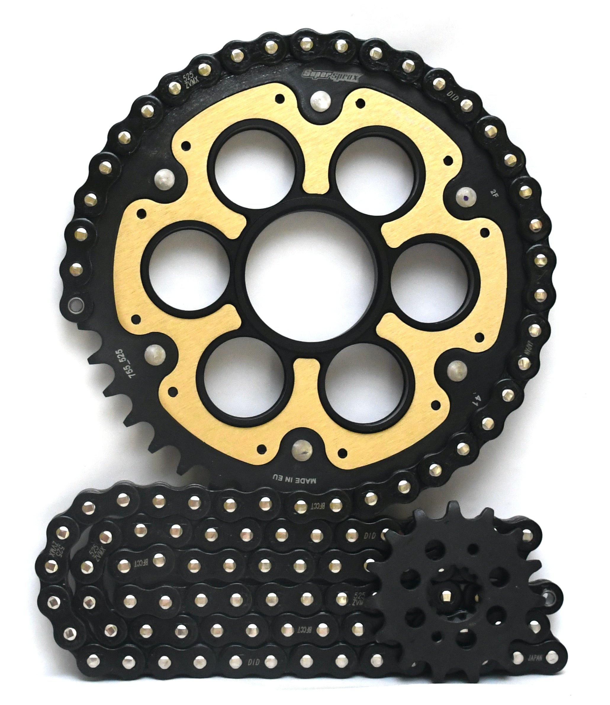 Supersprox Chain & Sprocket Kit 520 Conversion for Ducati Panigale V4 and V4S - Standard Gearing