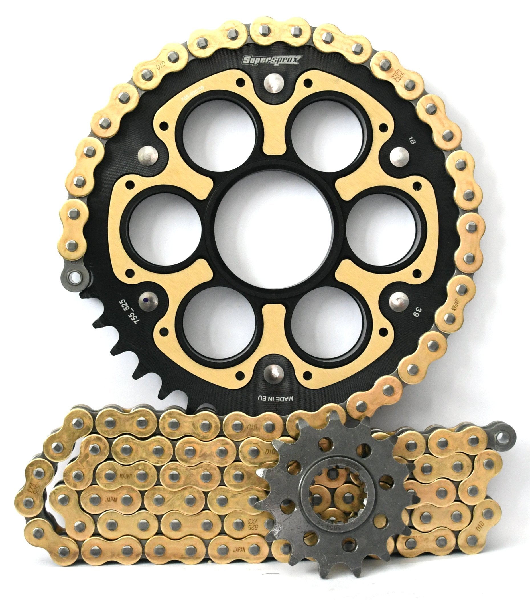 Supersprox Chain & Sprocket Kit for Ducati 1100 Streetfighter 2009-2011 - Standard Gearing - 0