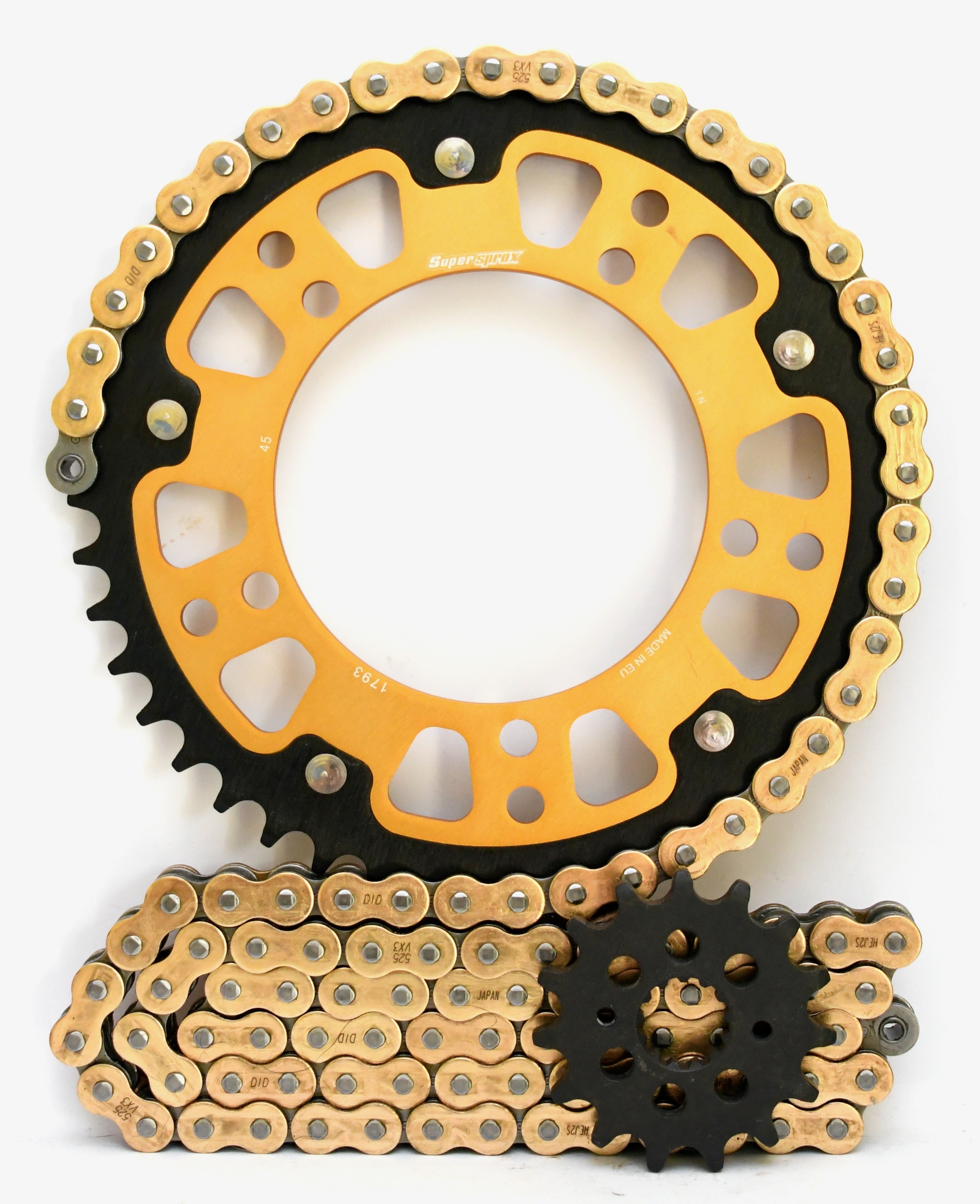 Supersprox and DID Chain & Sprocket Kit for Suzuki GSX-R750 2004-2005 - 520 Conversion - Standard Gearing