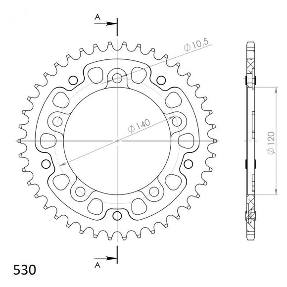 Supersprox Stealth Rear Sprocket RST-1800:42