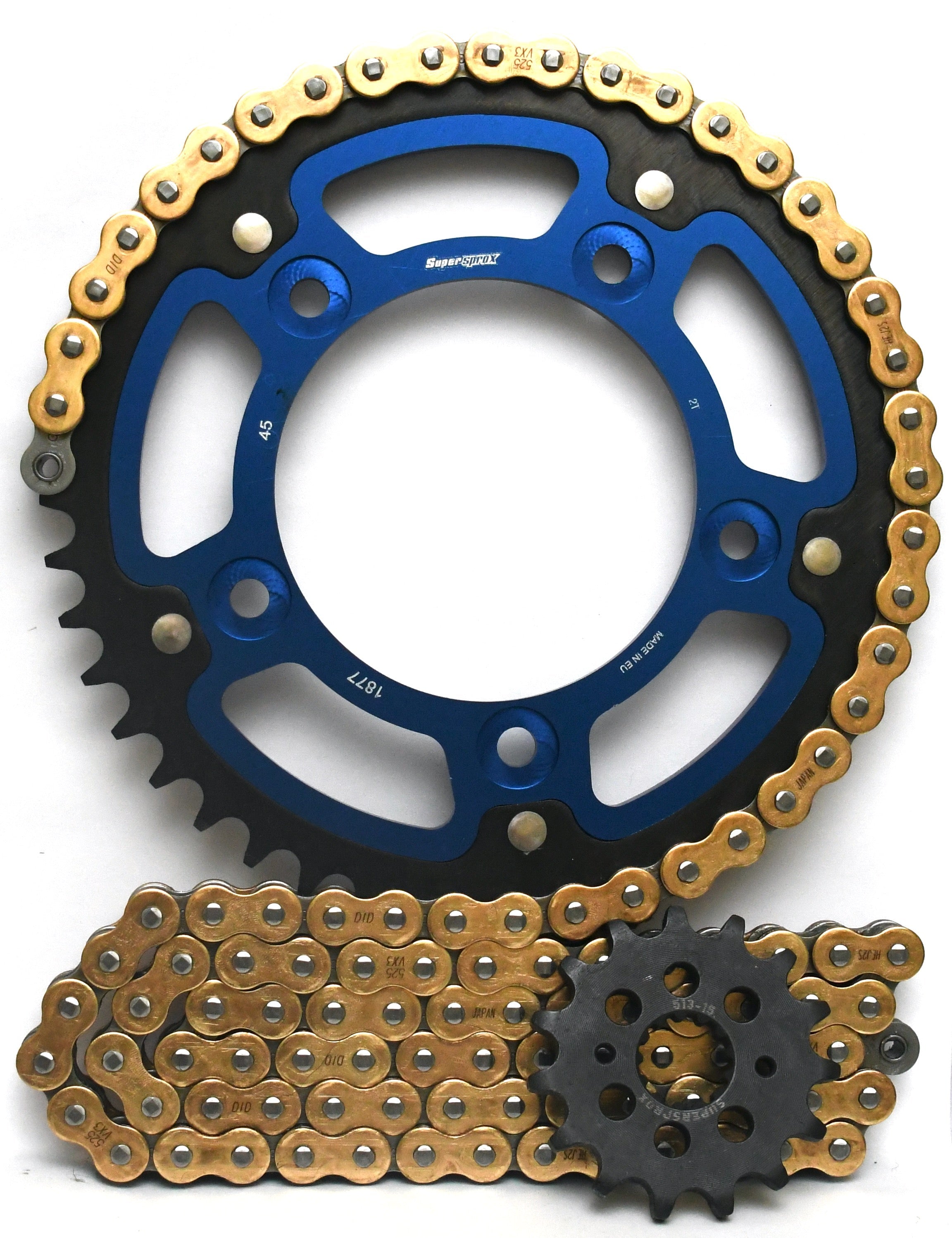 Supersprox Chain & Sprocket Kit for Yamaha Tracer 9 (Inc GT) 2021> - Standard Gearing - 0