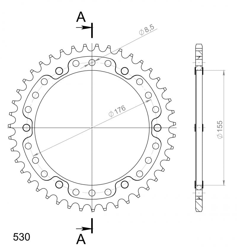 Supersprox Stealth Rear Sprocket RST-2011:44