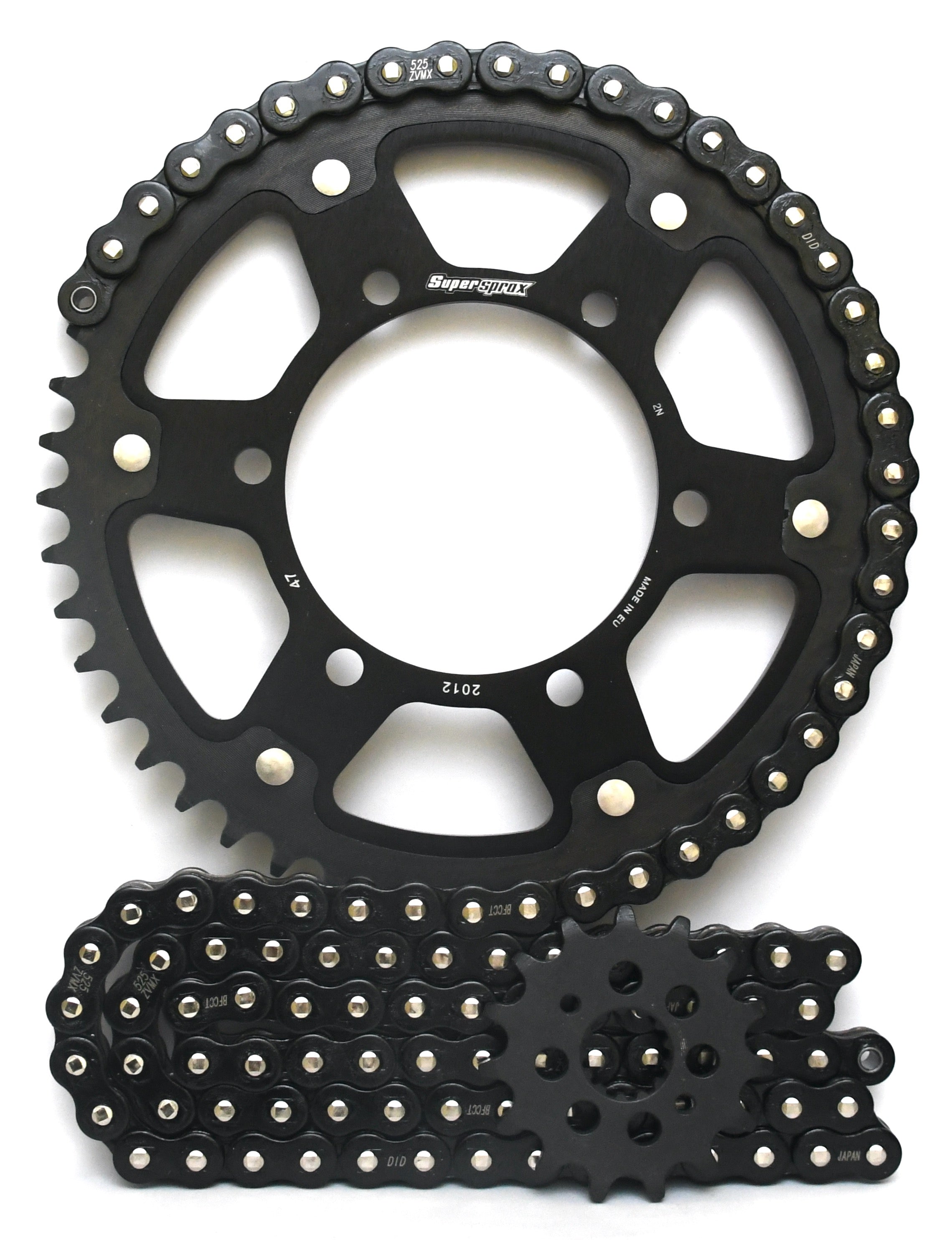 Supersprox Chain and Sprocket Kit - Triumph Street Triple 765 2017-2022 - Standard Gearing