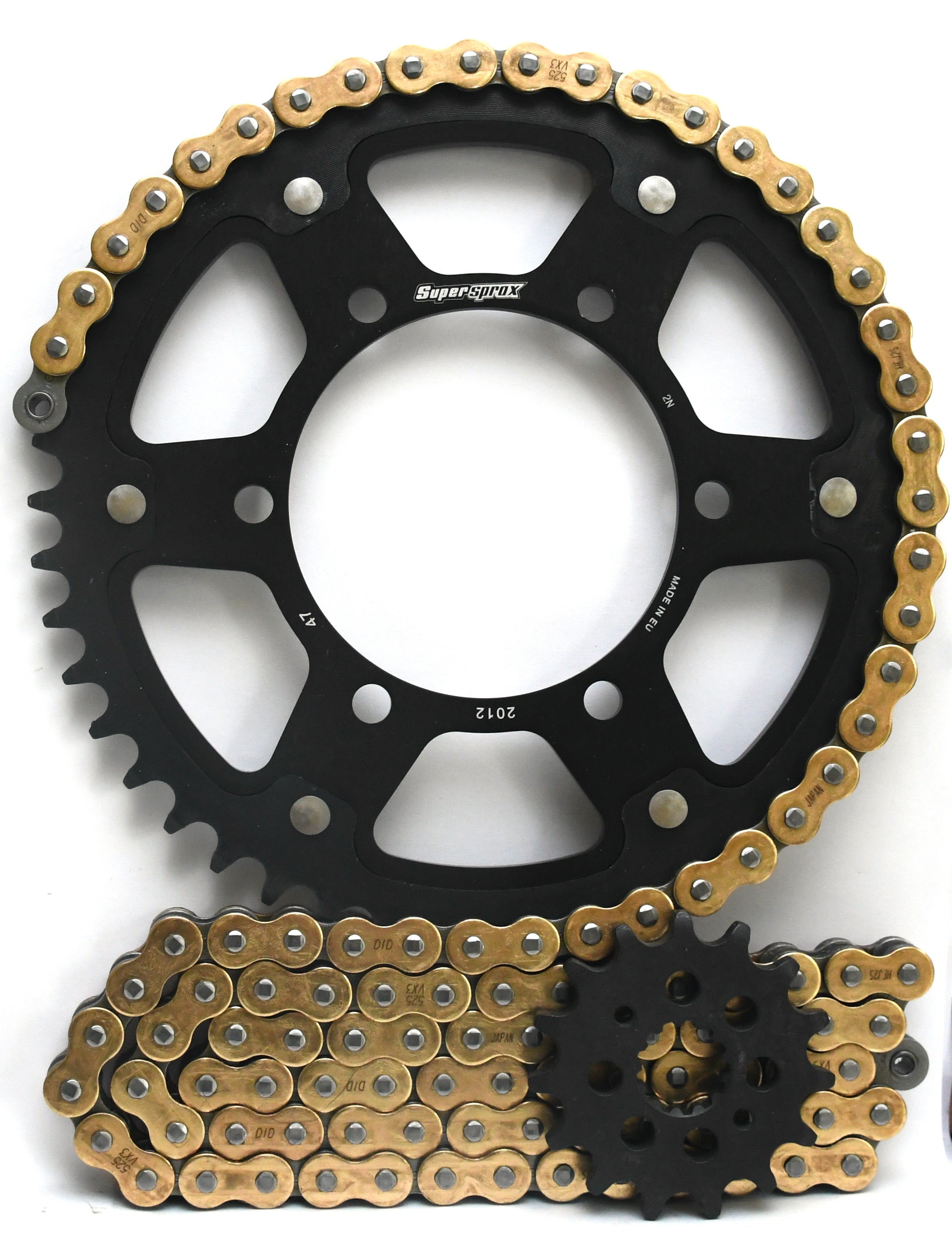 Supersprox Chain and Sprocket Kit - Triumph Street Triple 765 2017-2022 - Standard Gearing