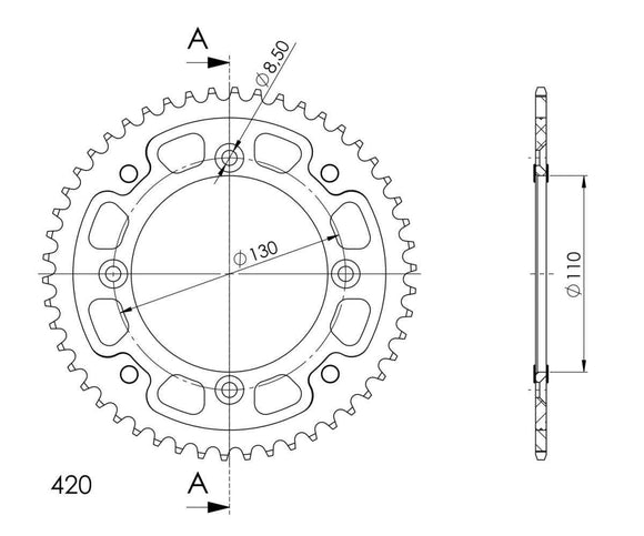 Supersprox Stealth Rear Sprocket RST-209:56