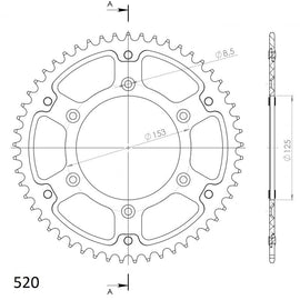 Buy black Supersprox Stealth Rear Sprocket 210 - Choose Your Gearing