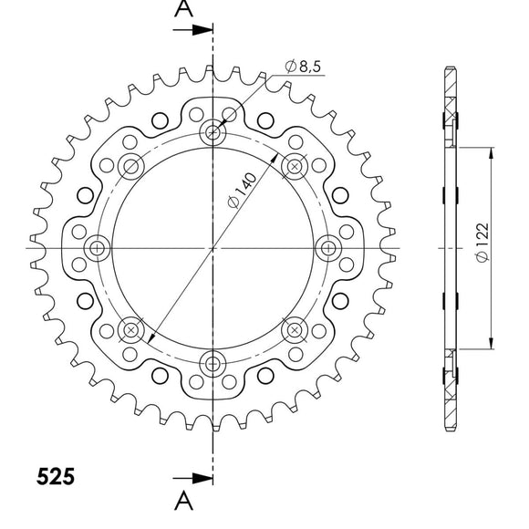 Supersprox Stealth Rear Sprocket RST-474:42