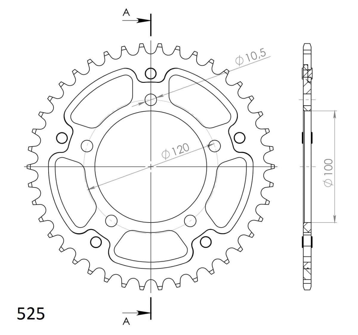 Supersprox Stealth Rear Sprocket RST-702:42