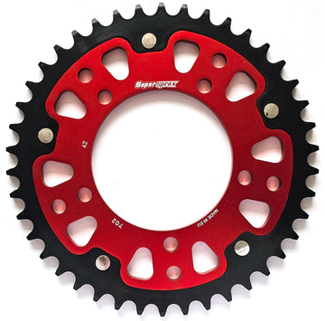 Buy red Supersprox Stealth Rear Sprocket RST-702:42