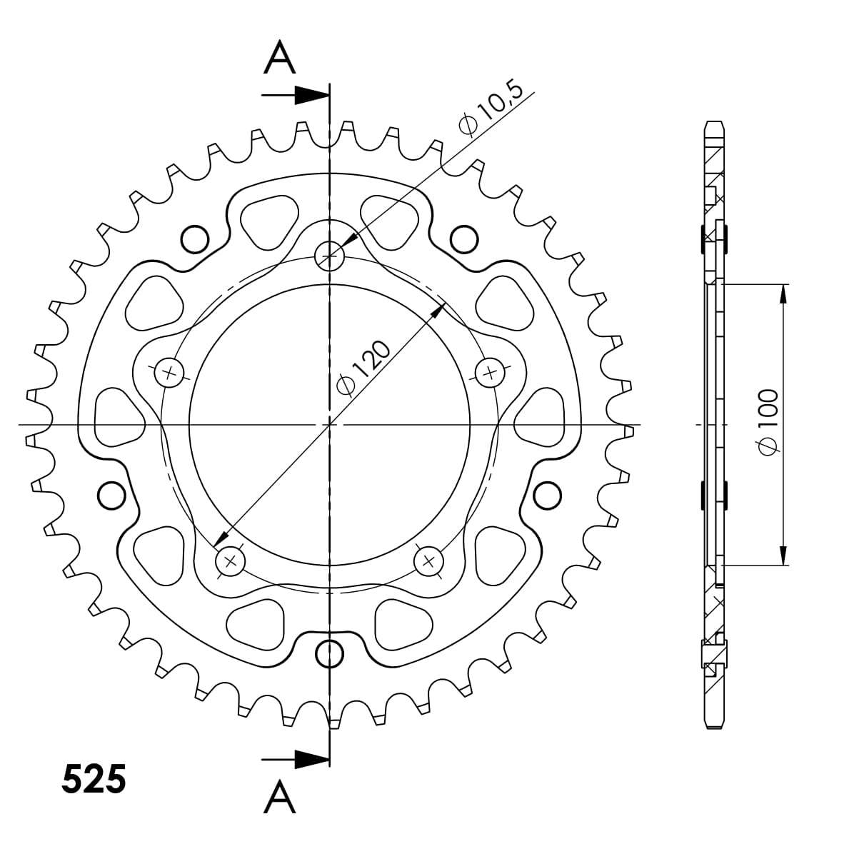 Supersprox Stealth Rear Sprocket RST-7026:42