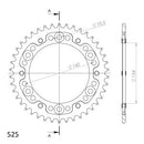 Supersprox Stealth Rear Sprocket RST-1307:42-5