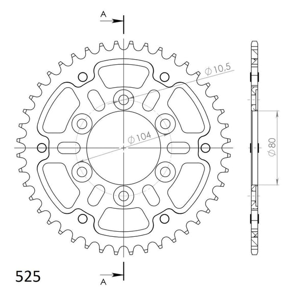 Supersprox Stealth Rear Sprocket RST-1489:46