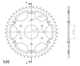 Buy gold Supersprox Stealth Rear Sprocket RST-905:46