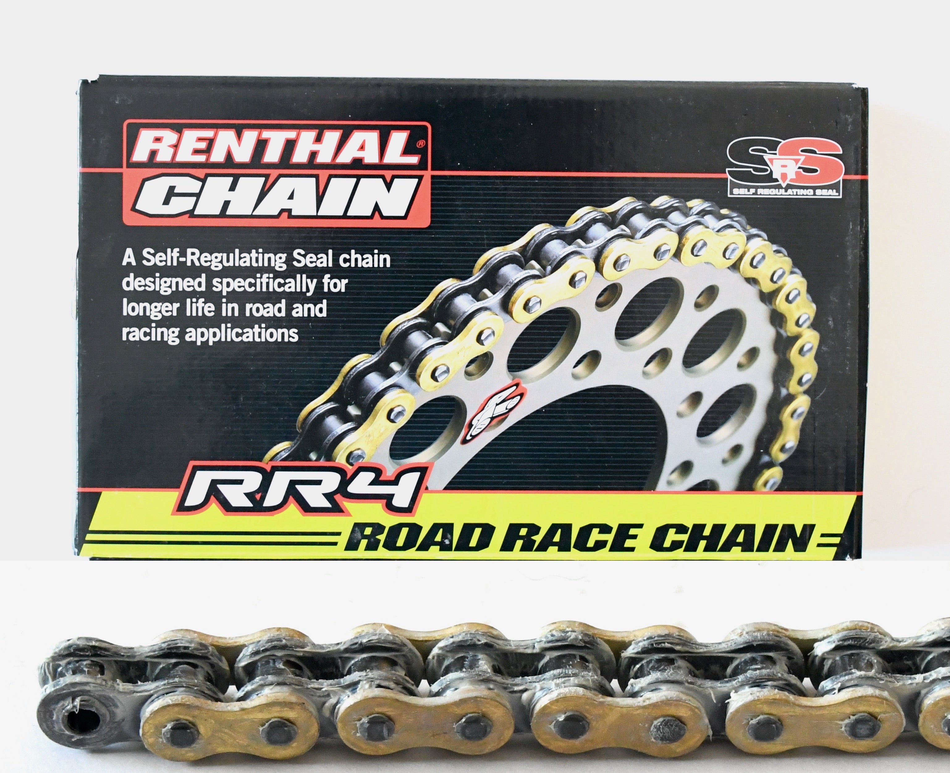 Renthal 520 RR4 SRS Ring Racing chain - 120 Links - Gold