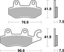 SBS 955RS Racing Sinter Brake Pads (1 Set)-2