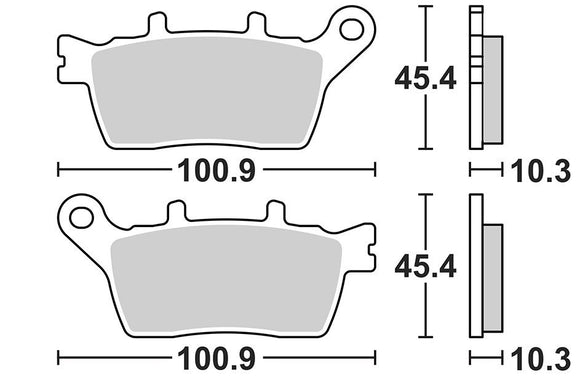 SBS 991LS Street Sinter Rear Brake Pads