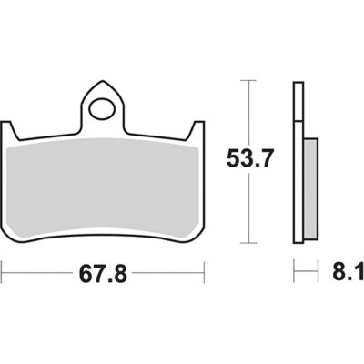SBS 622RST Racing Sinter Brake Pads (Full Front Set - 2 Packs)