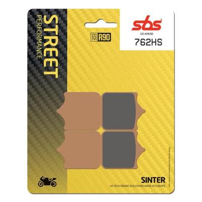 SBS 762HS Street Sinter Brake Pads (Full Front Set - 2 Packs