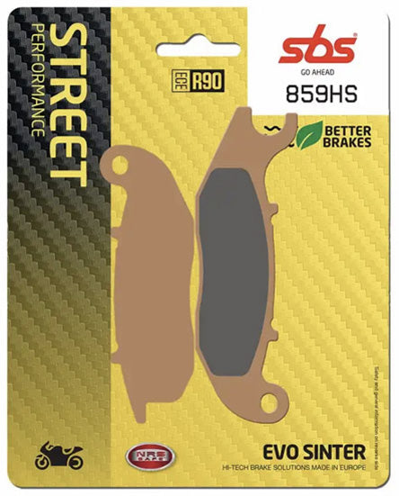SBS 859HS Street Sinter Brake Pads (Full Front Set - 2 Packs)