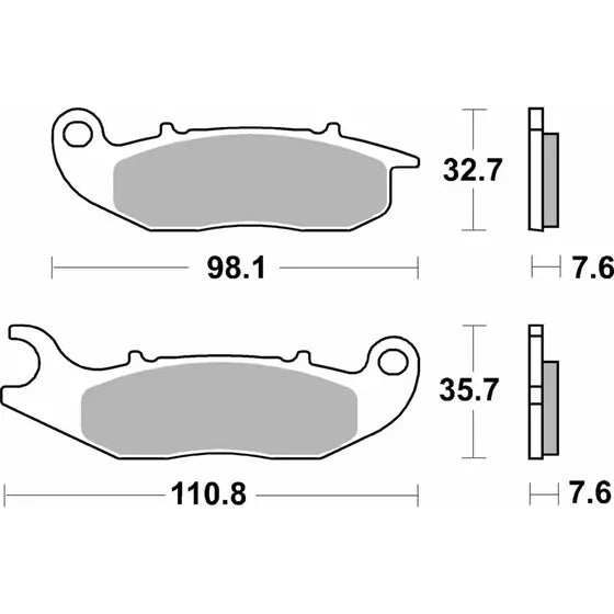 SBS 859HS Street Sinter Brake Pads (Full Front Set - 2 Packs)