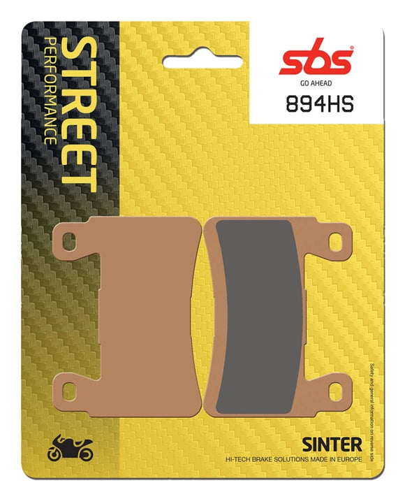 SBS 894HS Street Sinter Brake Pads (Full Front Set - 2 Packs)