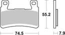 SBS 894HS Street Sinter Brake Pads (Full Front Set - 2 Packs)-2