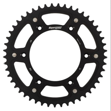 Black sprocket with 'SuperSprox' Stealth Sprocket RST-210:49-BLK