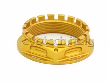Buy gold Evotech CNC Aluminium Wheel and Sprocket Carrier Nut M48x1.5mm