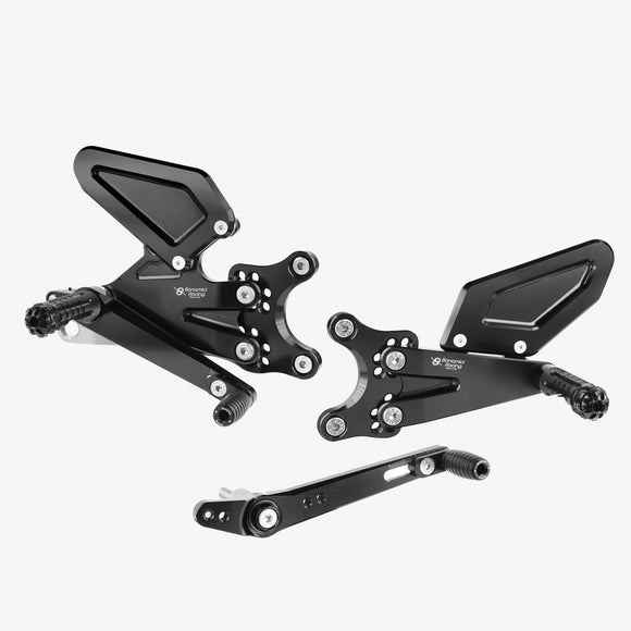 Bonamici Adjustable Rearsets Triumph Street Triple 765R 765RS Moto2 2023>