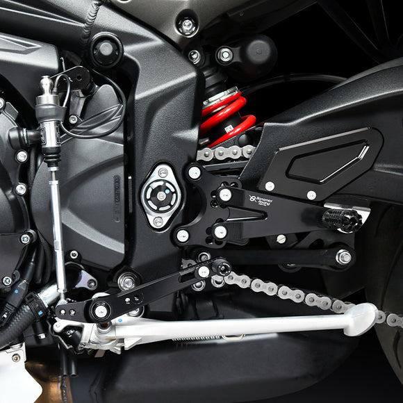 Bonamici Adjustable Rearsets Triumph Street Triple 765R 765RS Moto2 2023>