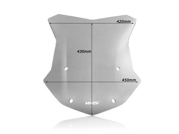 WRS Sport Windscreen BMW R1200GS R1250GS & Adventure BM023F - Smoke