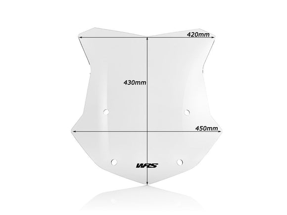 WRS Sport Windscreen BMW R1200GS R1250GS & Adventure BM023T - Transparent