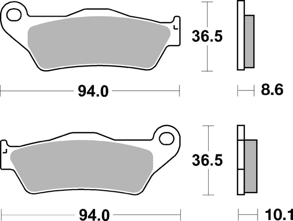 Brembo Carbon Ceramic Brake Pads 07BB2809 (1 Pack)
