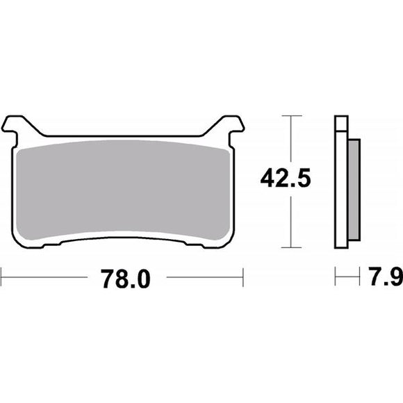 Brembo Sinter Racing Brake Pads 07HO63SR (2x Packs)