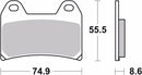 Brembo Sinter Racing Brake Pads 07BB19SR (2x Packs)-3