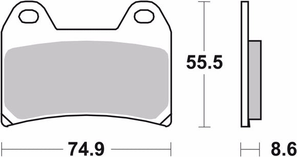 Brembo Sinter Racing Brake Pads 07BB19SR (2x Packs)