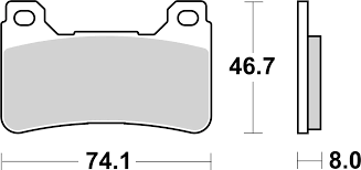 Brembo Sinter Road Brake Pads 07HO50SA (2x Packs)