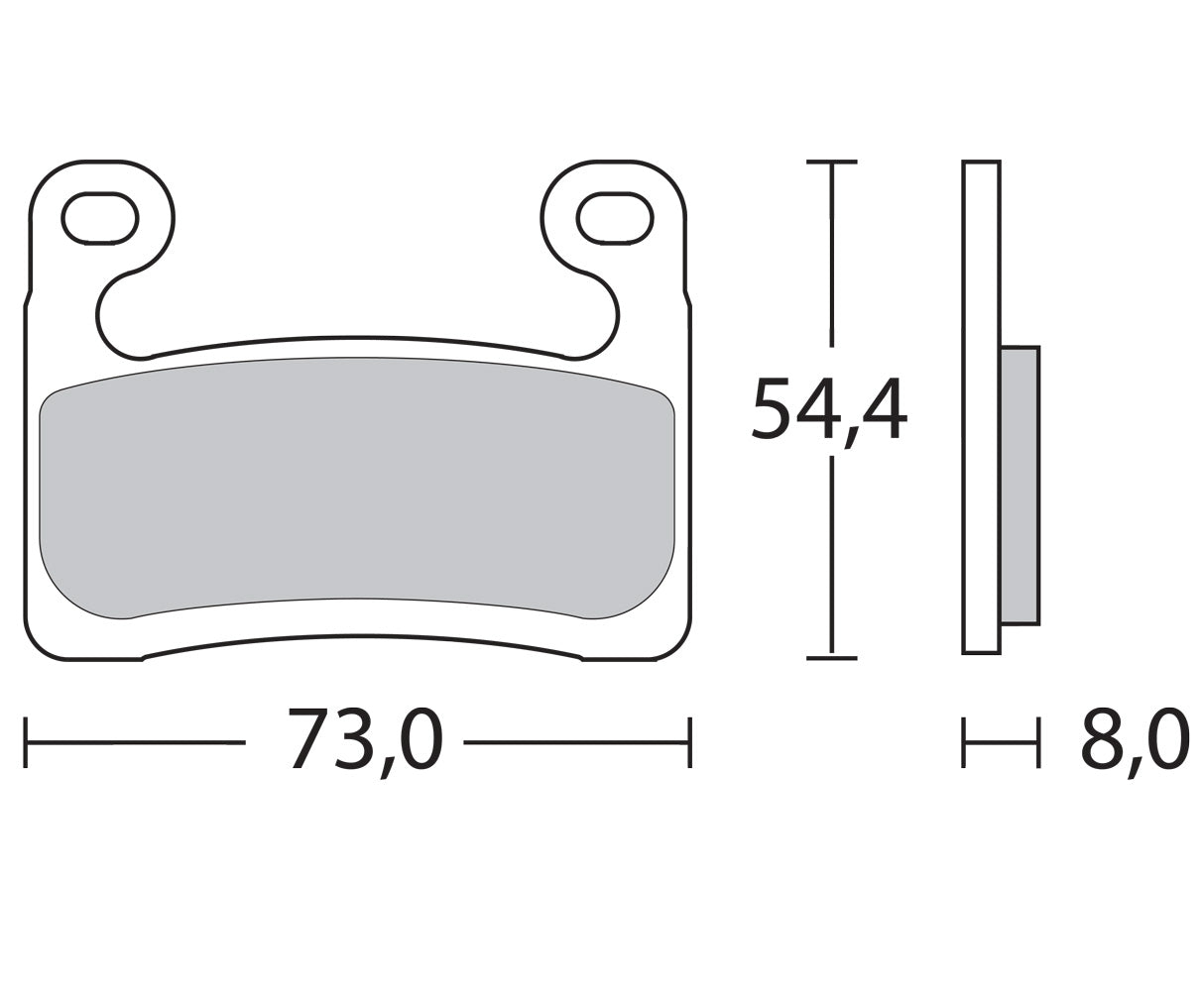 Brembo Sinter Road Brake Pads 07GR90SA (2x Packs)