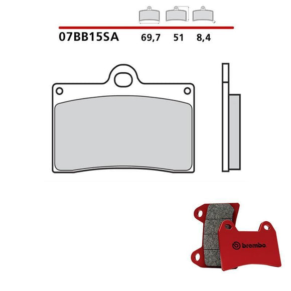 Brembo Sinter Road Brake Pads 07BB15SA (2x Packs)