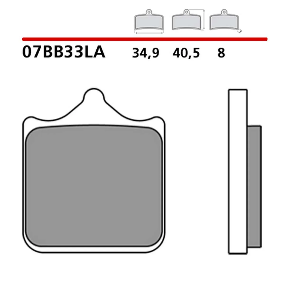 Brembo Sinter Road Brake Pads 07BB33SA (2x Packs)