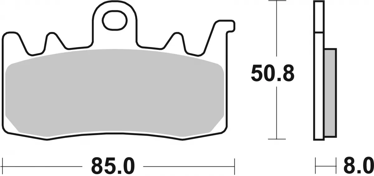 Brembo Sinter Road Brake Pads Set 07BB38SA (2x Packs)