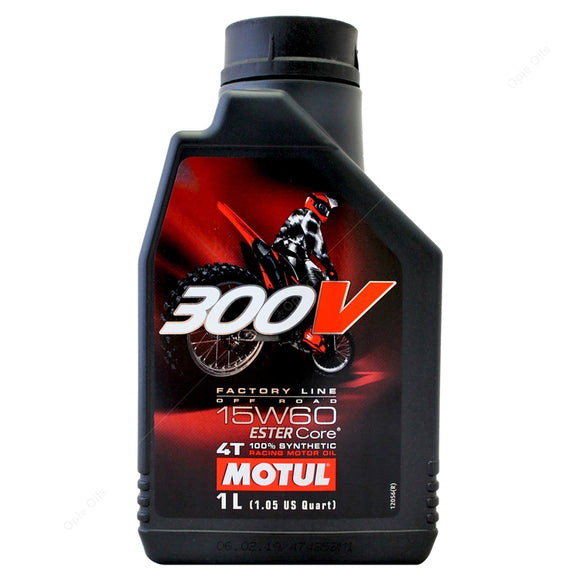 Motul 300V 4T Factory Line Off Road Ester Fully Synthetic Oil 15w60 1L