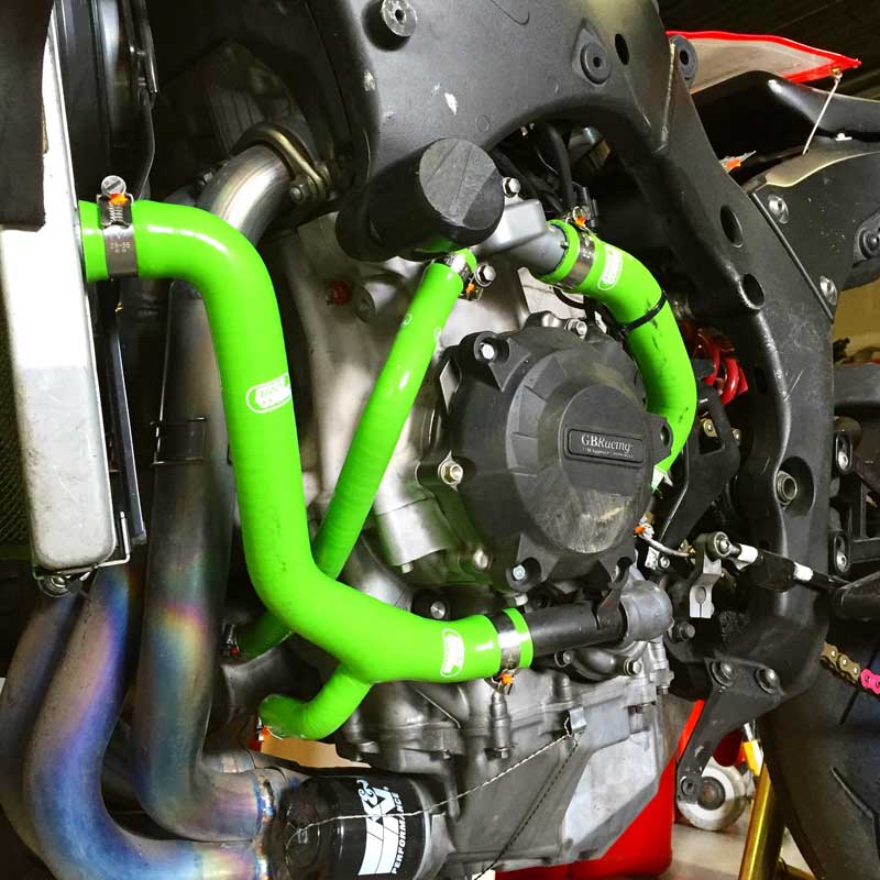 Samco Sport Silicone Y Race Design Radiator Coolant 4 Hose Kit for Kawasaki ZX-10R 2011-2015 KAW-67